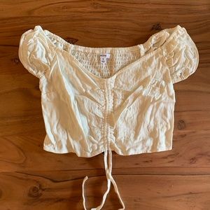 Ardene Cropped Peasant Top